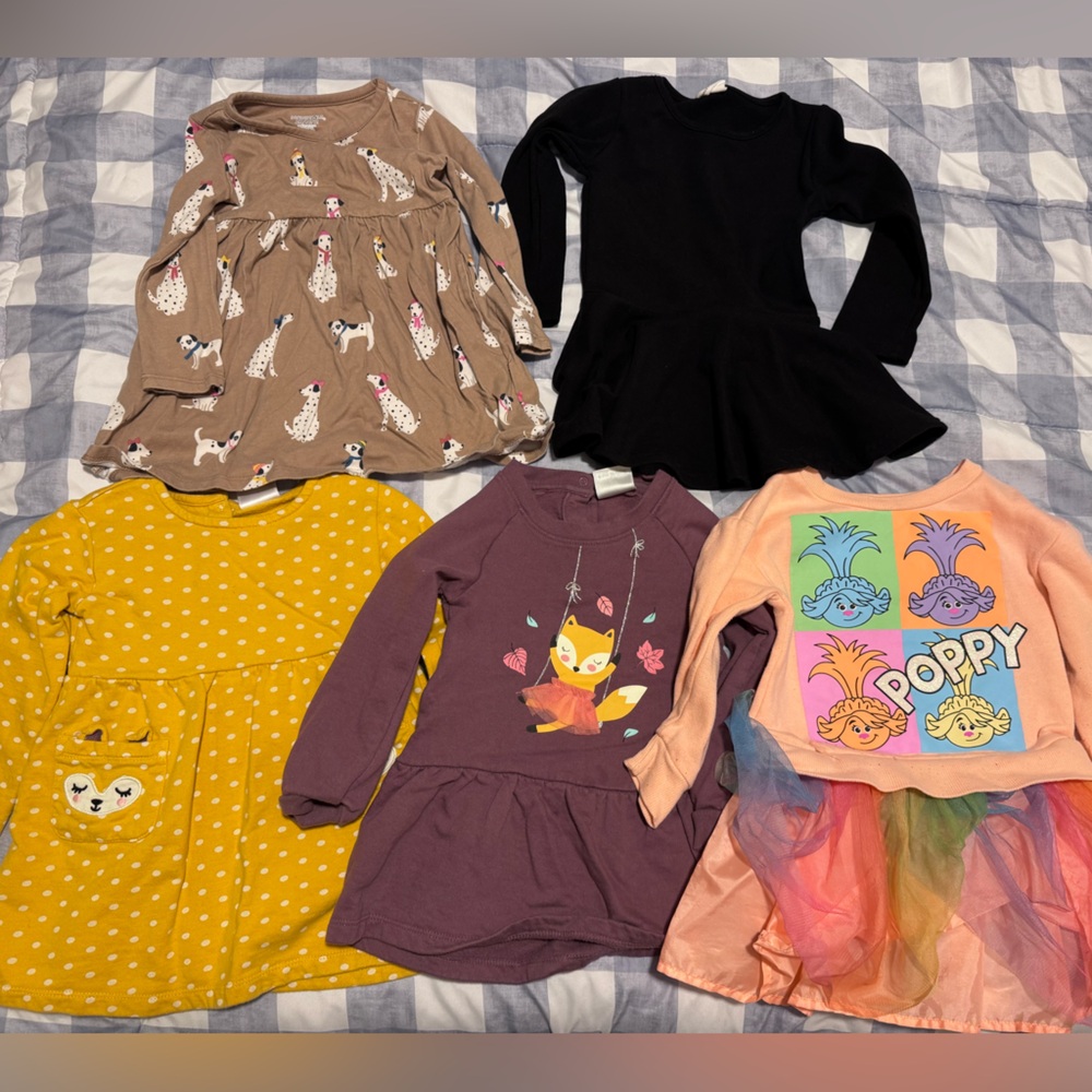 Colorful Kids' Dresses Set